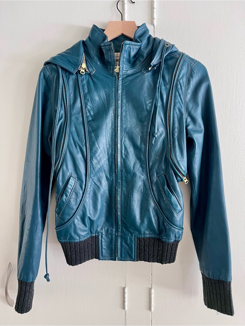 Mike & Chris Leather Hoodie